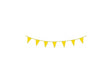 Ligne drapeau Haza 10m plastique jaune