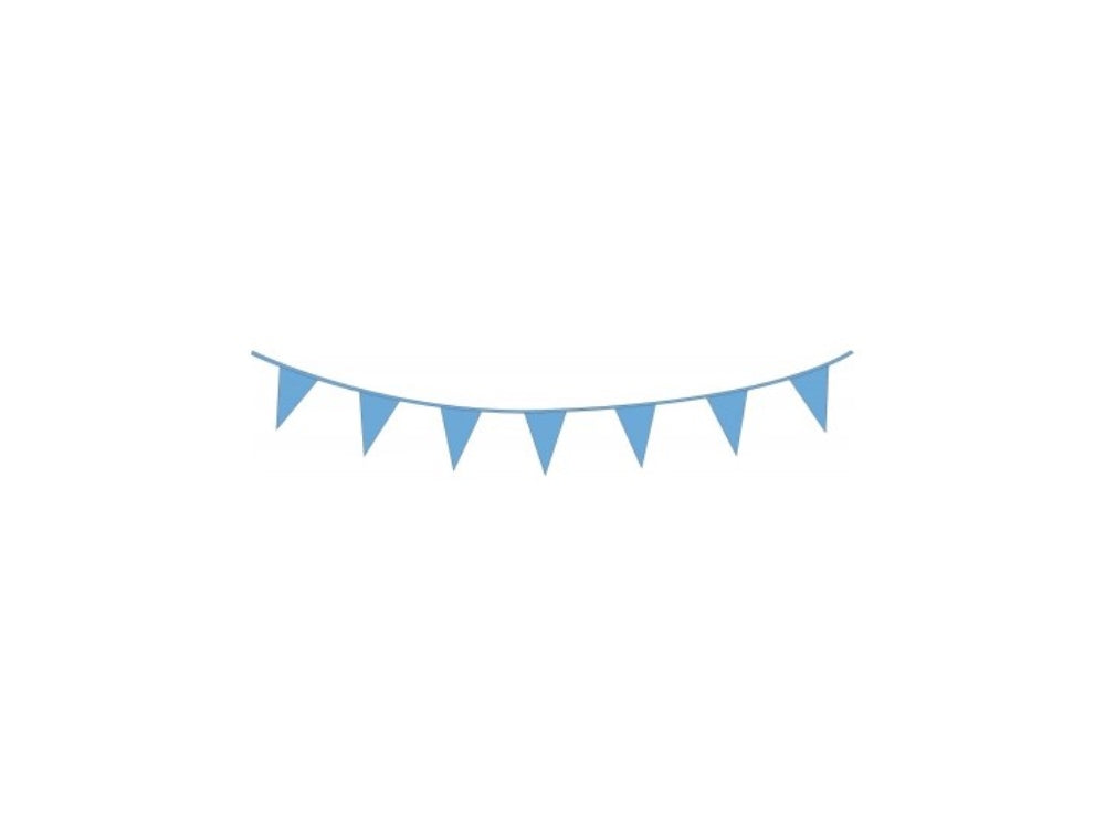 Haza drapeau ligne 10mtr plastique bleu clair