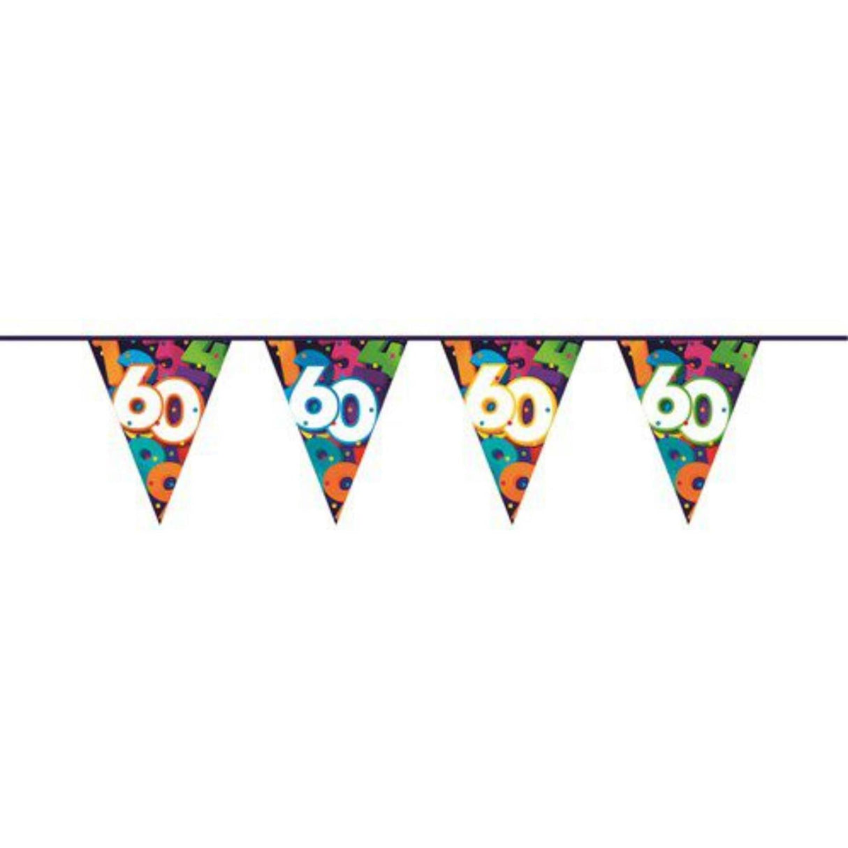 Ligne drapeau Haza chiffres 60 ans 10m