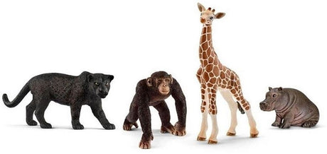 Schleich vie sauvage, pack de 4. 15x19 cm. 3+