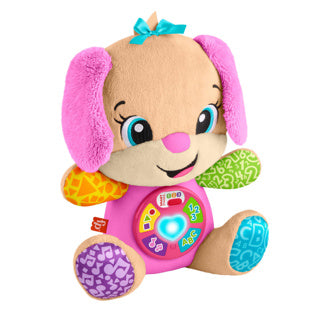 Jouet d'apprentissage amusant pour sœur Fisher-Price - peluche musicale rose