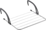 Metaltex favonio radiateur balcon étendoir 3 m ligne de séchage argent noir