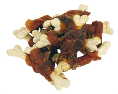 Wanpy Ofen-gebrühtes Hühnchen-Jerky Calcium-Knochen-Wendungen