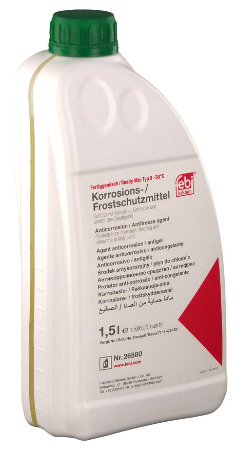 Febi Bilstein Febi Protection Radiateur Ready Mix Type D Antigel Type D Ready Mix Renault 1,5L