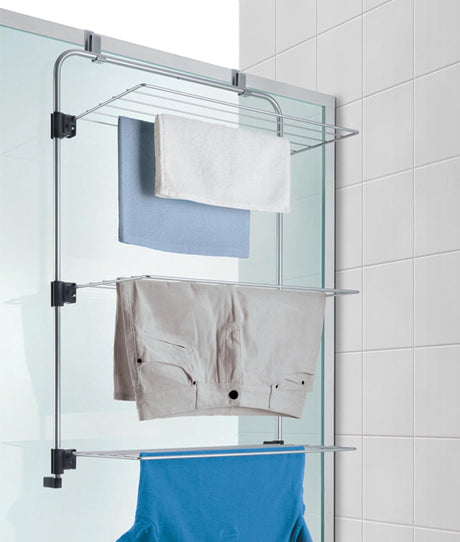 Metaltex tomado étendoir gale porte cintre 11m gris argenté