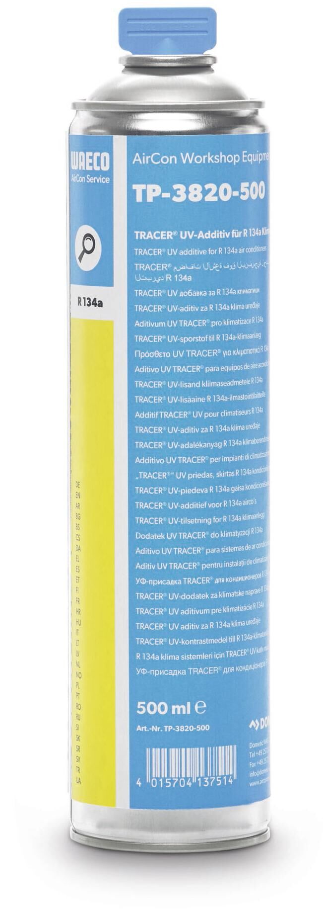 Waeco additif de détection de fuite traceur détecteur de fuite uv 500ml traceur r 134a