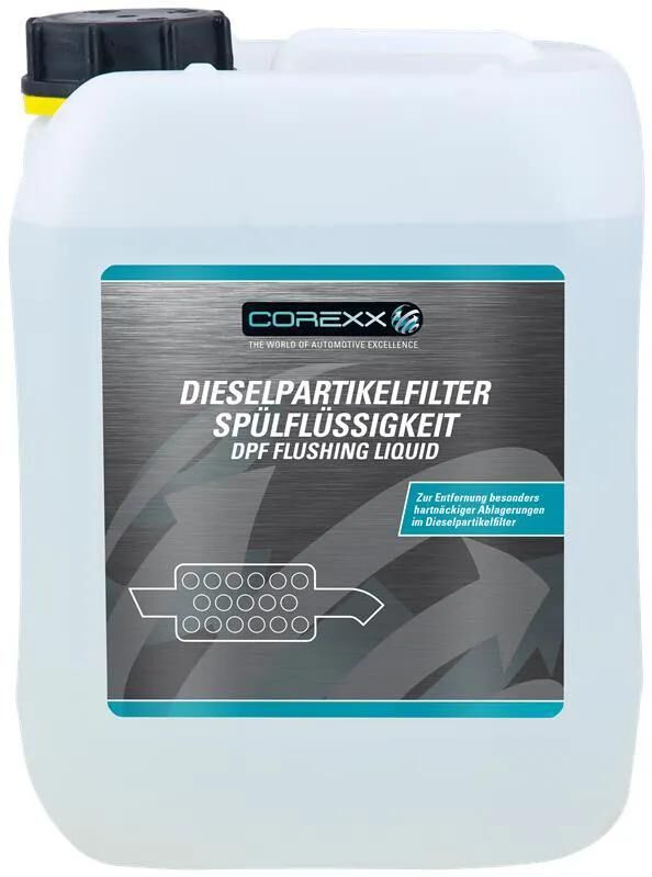 Fluides de rinçage additifs Corexx pour DPF. liquide de refroidissement dpf 5l