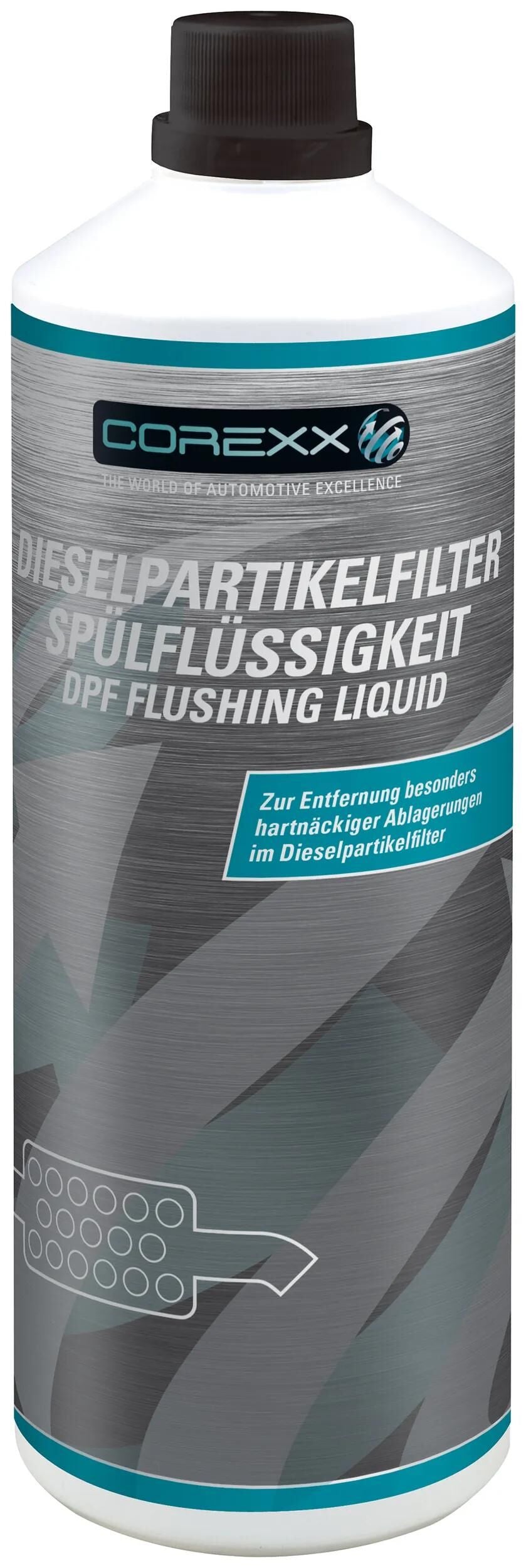 Fluides de rinçage additifs Corexx pour DPF. liquide de rinçage dpf 1 l