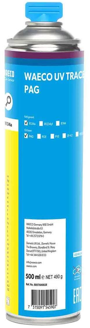 Waeco détecteur de fuite uv 500ml r 134a