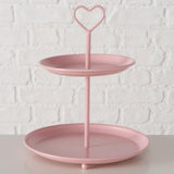 Boltze home etagère rose ø21xh25cm