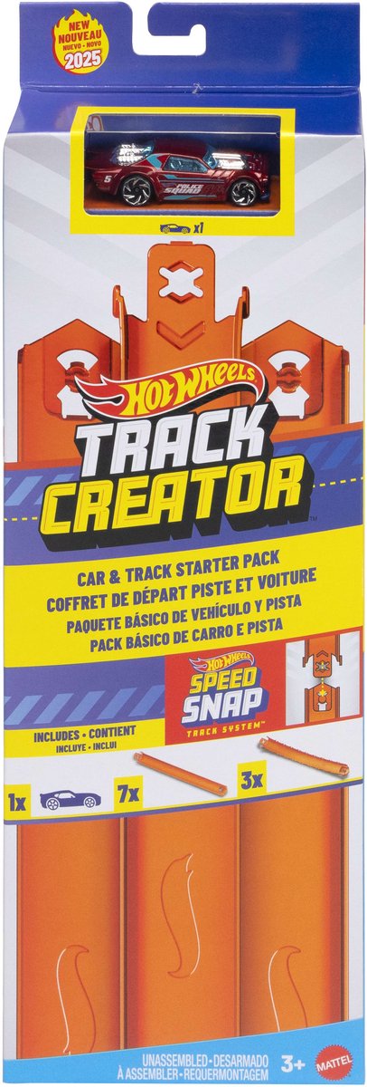Pack de démarrage de voiture Hot Wheels TC Track | 2 pièces