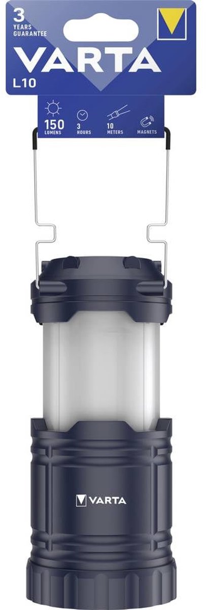 Varta 15673101111 lanterne l10 3aa sans batt. lanterne de camping 150 lm 272 g noir