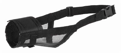 Trixie muselière en polyester avec insert en maille noir