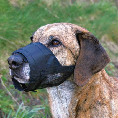 Trixie muselière en polyester avec insert en maille noir