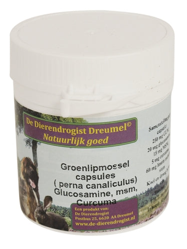 Animal drogist green -lip moss with glucosamine MSM Curcuma