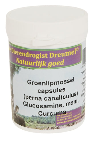 Animal drogist green -lip moss with glucosamine MSM Curcuma