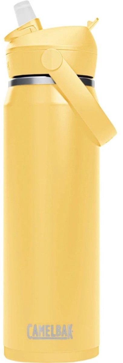 Camelbak thrive flip paille - isolé sous vide - gourde isolante - 750 ml - jaune (fleur jaune)