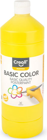 Peinture scolaire Creall jaune, 1 litre