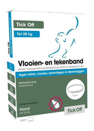 Emax Tick Aus dem Zeechnen Band kleng bis mëttel -Stized Hond