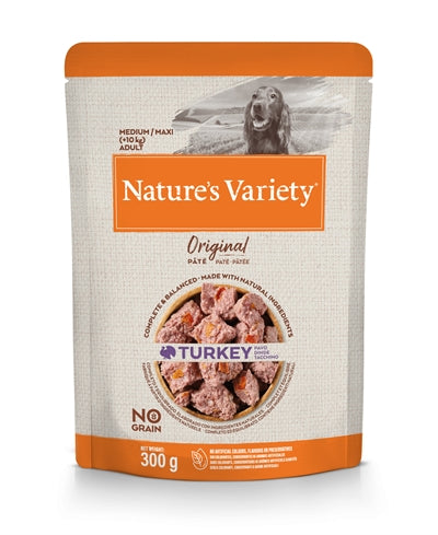 Naturturer variasjon originalt voksen medium maxi pouch kalkun ingen korn