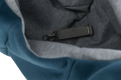 Trixie sac de transport ventre transporteur sling bleu gris