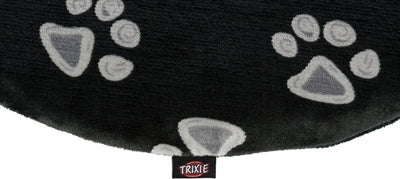 Trixie Dog Cushion Jimmy Oval Black con Pootprint