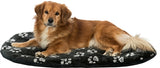 Trixie Dog Cushion Jimmy Oval Black con Pootprint