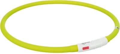 Trixie Collar USB Silicone Luminous Green ricaricabile