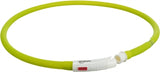 Trixie collier lumineux pour chien USB silicone rechargeable vert