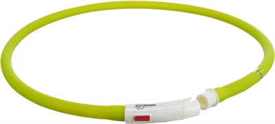 Trixie collier lumineux pour chien USB silicone rechargeable vert