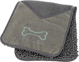 Serviette en microfibre Trixie avec sacs d'admission gris