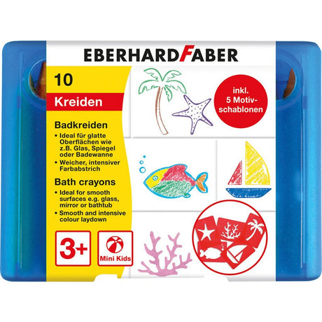 Eberhard faber ef-524110 craie de bain 10 pièces boîte de rangement incl. 5 cartouches