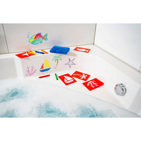 Eberhard faber ef-524110 craie de bain 10 pièces boîte de rangement incl. 5 cartouches