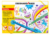 Eberhard Faber EF-551016 Caja de brillo de bolígrafos de tins de fieltro 16 colores