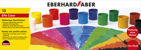 Eberhard faber ef-575613 set de peinture 13 pots prêt à l'emploi