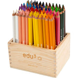 Crayon de couleur Edu3 edu jumbo, épaisseur 10 mm, mine 6,25 mm, différentes couleurs, 96 pièces 1 boîte