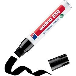 Marqueur, edding 850, largeur de trait 5-15 mm, noir, 1 pièce