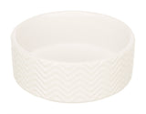 Trixie food bowl Drinking bowl Wave Ceramic White