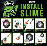 Slime 2-en-1 pneus chambres à air agent anti-crevaison 473 ml