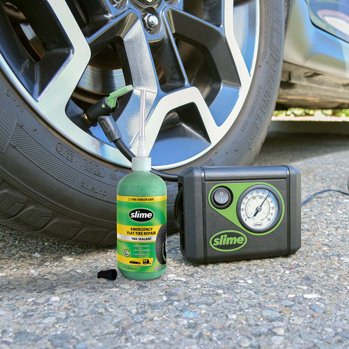 Kit de réparation d'urgence pour crevaison Slime Smart Repair