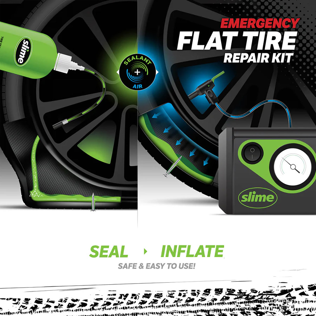 Kit de réparation d'urgence pour crevaison Slime Smart Repair