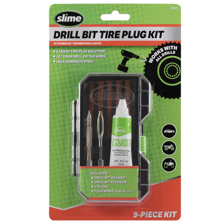 Kit de réparation de pneus Slime Drill pour pneus tout-terrain