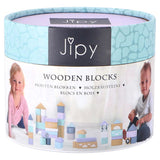 Jipy blocs de bois uni 48 pièces