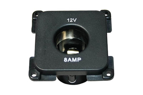 Prise C-line 12 volts pour camping-car et caravane noire - emballée