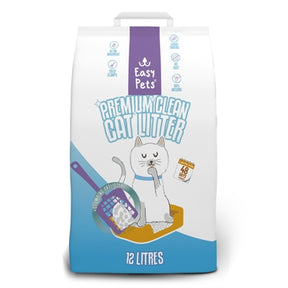 Litière pour chat en bentonite blanche propre de qualité supérieure Easypets