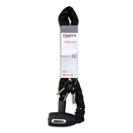 Verrouillage de la chaîne Lynx 5,5 x 85 cm Black Cityline M