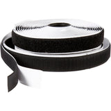 Creativ company Fermeture Velcro à boucles et crochets, autocollante, L: 20 mm, noir, 5 m 1 rouleau