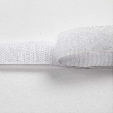 Creativ company Fermeture Velcro à boucles et crochets, L: 20 mm, blanc, 5 m 1 rouleau