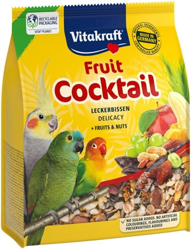 Vitakraft de cóctel de fruta de agapornis frutas frutas nueces