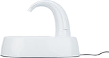 Trixie fontaine à boire courbée en plastique blanc